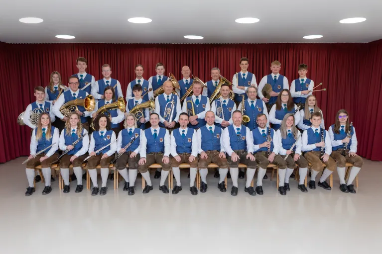 Die Mitglieder des Musikverein Wenigzell